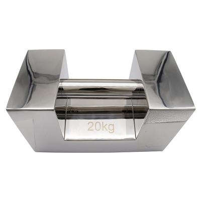 Kalibreringslod 20kg / 1g - M1 i rustfrit stål med greb